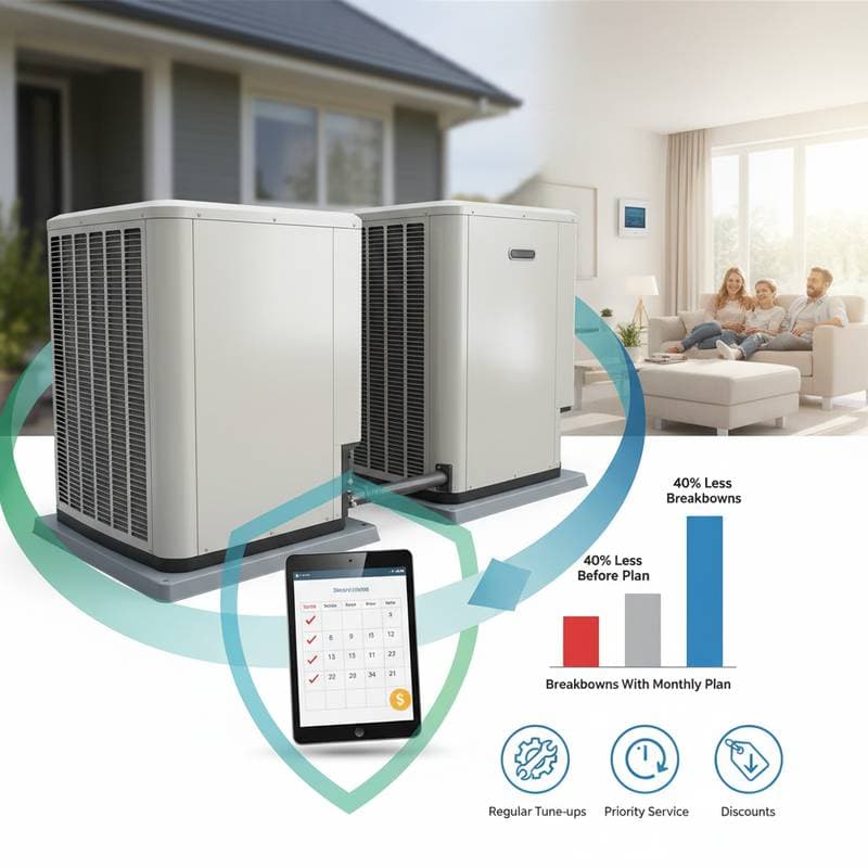Featured image for Monthly HVAC Plans Cut Breakdowns by 40 Percent