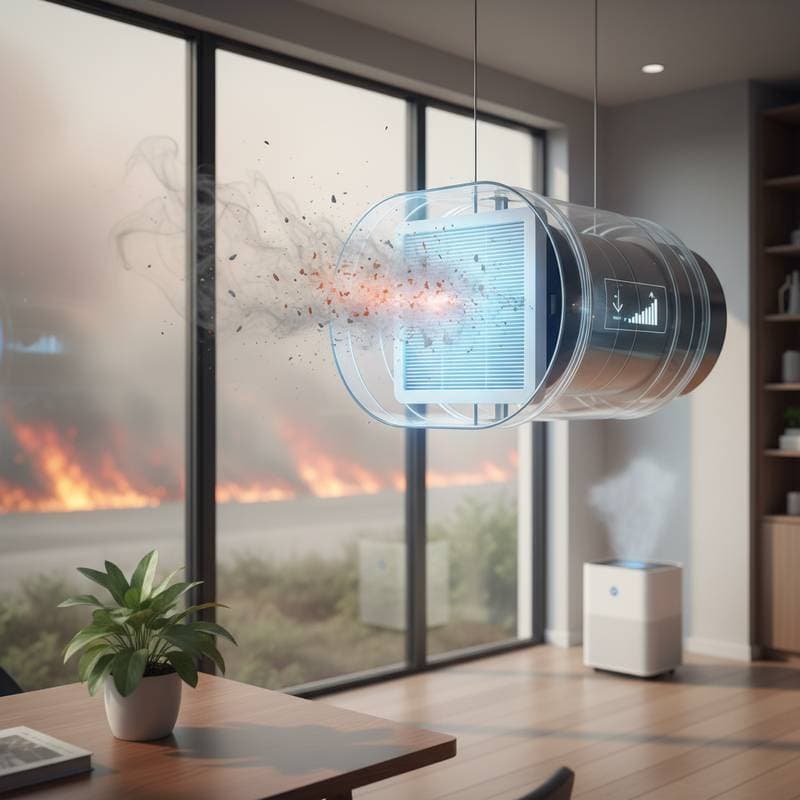 Featured image for MERV 16 Filters Stop Microscopic Wildfire Smoke Particles