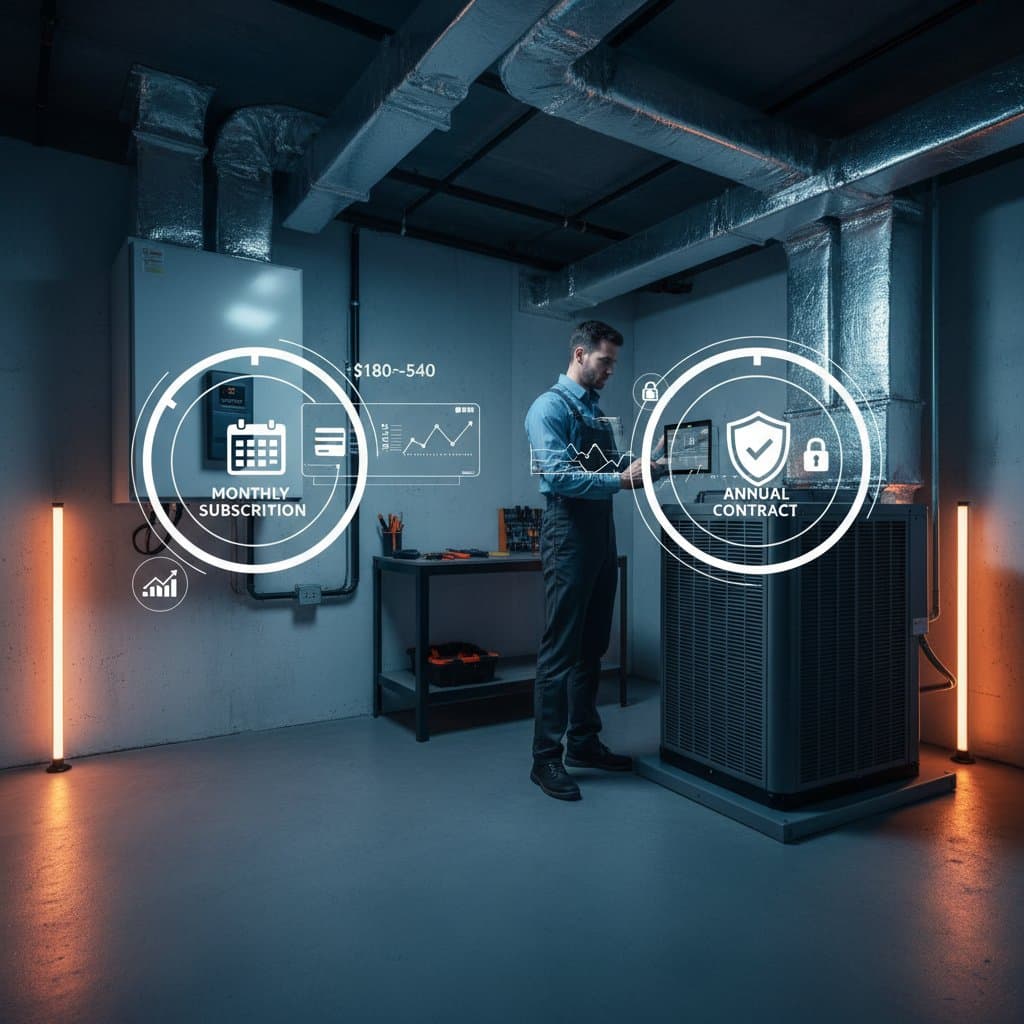 Featured image for Monthly HVAC Plans Cost $180-$540 Yearly vs Annual Fees