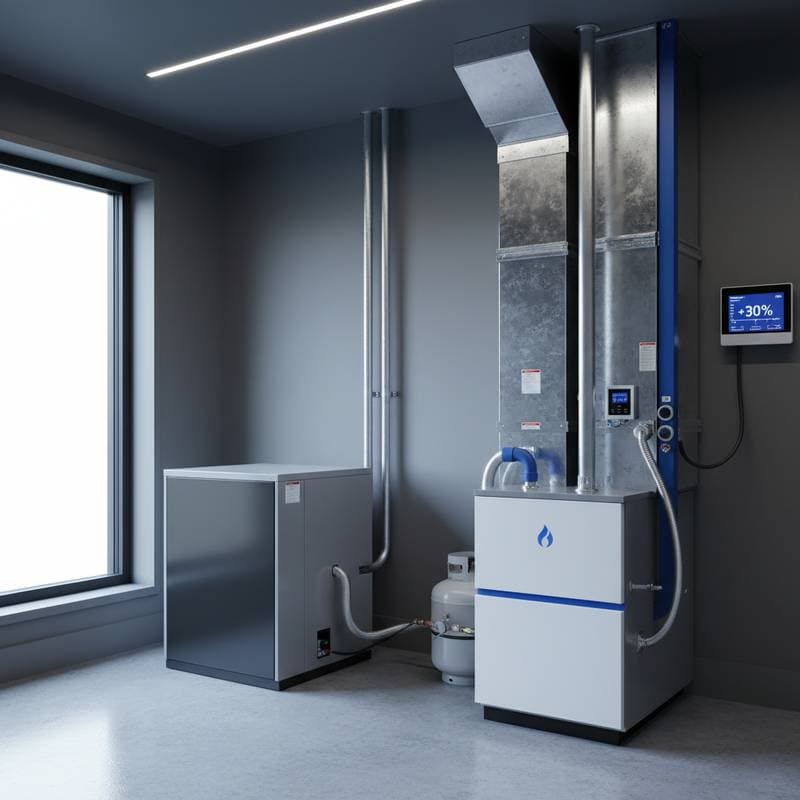 Featured image for Why Dual-Fuel HVAC Cuts Heating Bills by 30%